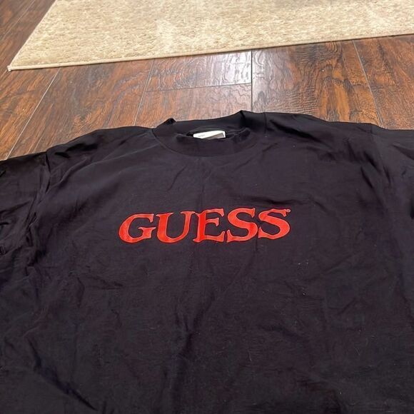 Deadstock Vintage 80s Guess by Georges Marciano Logo Cotton T-Shirt One size - Picture 2 of 8